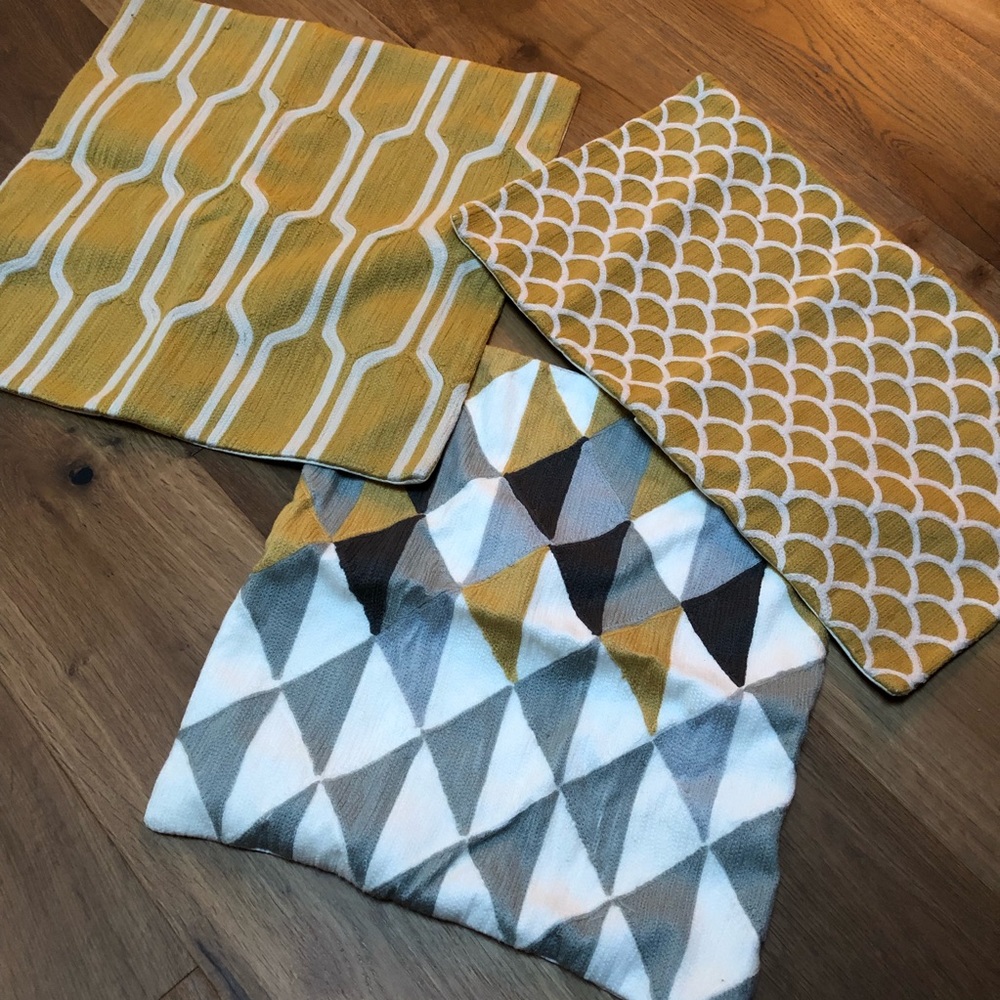 West Elm Decor Pillow Covers (Set/3)